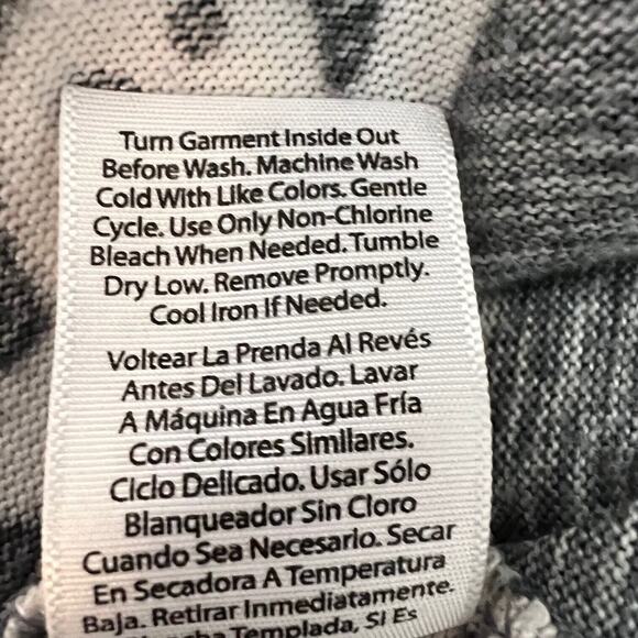 Celebrate Halloween Womens Leggings Large Gray Boo Ghosts Pockets Knit Lounge - Picture 6 of 6